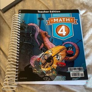 BJU PRESS Math 4 Teacher Edition Spiral Book